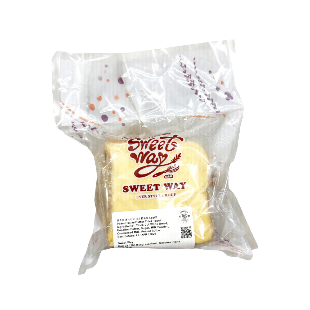 Sweet Way Peanut Milky Butter Thick-Cut Toast (Frozen) - 4 Pieces
