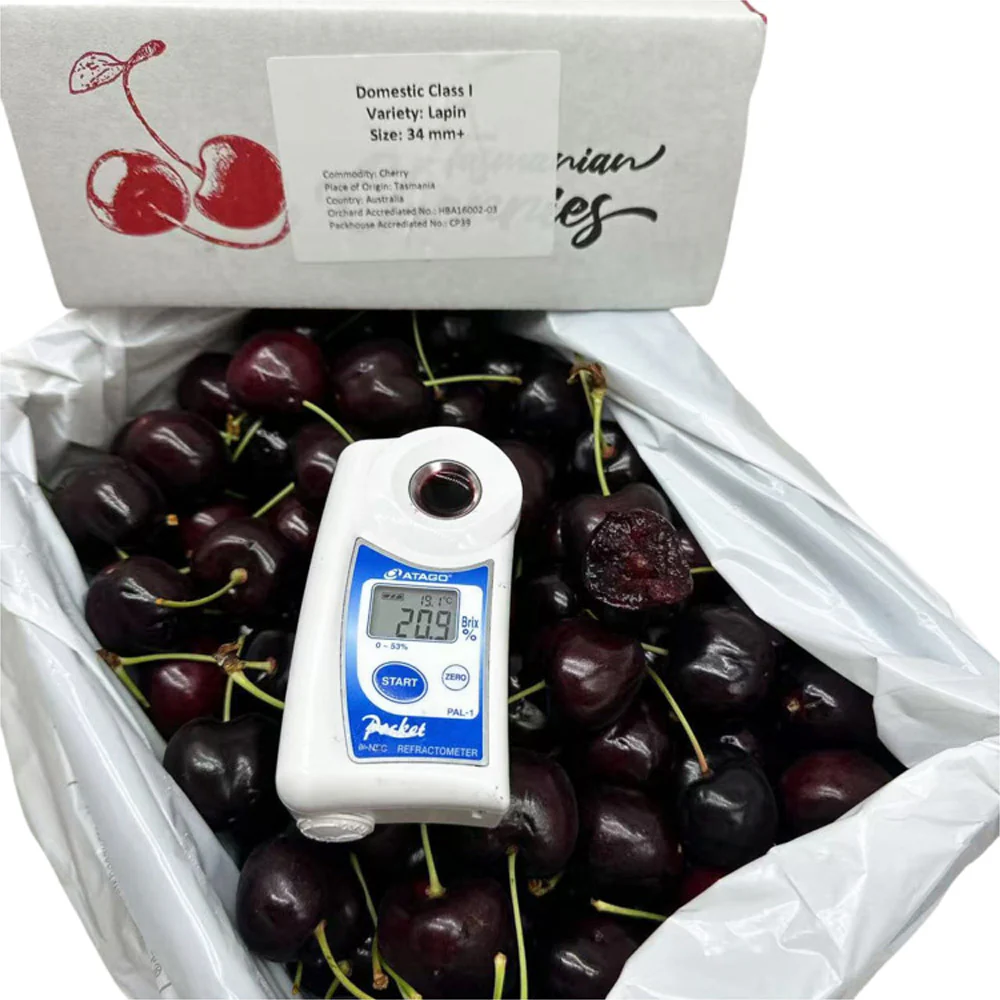 Sweetheart Bay Tasmanian Lapin Cherries Gift Box 2kg – 34–36mm - Image 2
