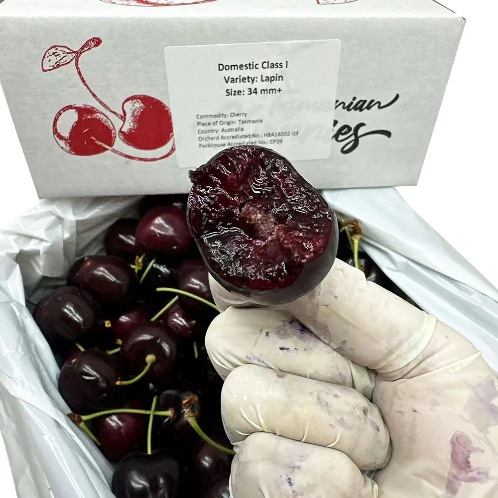 Sweetheart Bay Tasmanian Lapin Cherries Gift Box 2kg – 34–36mm - Image 4