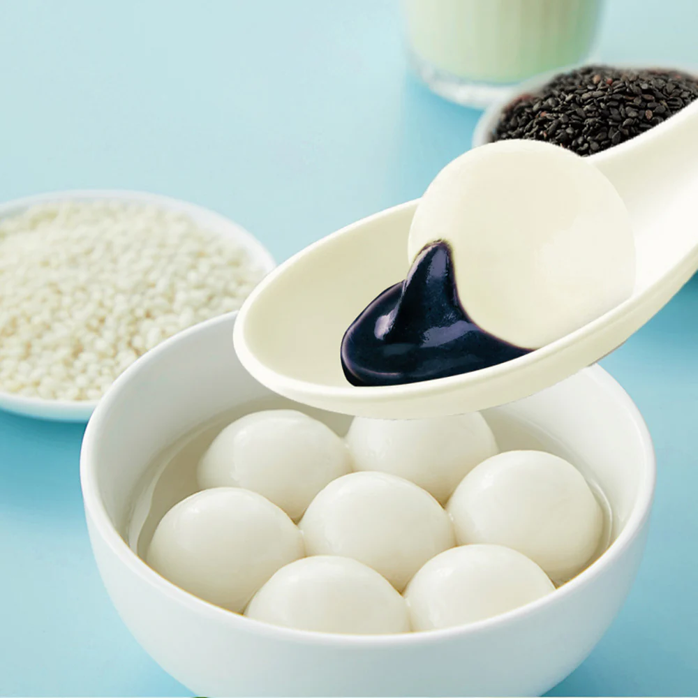 Synear Black Sesame Tangyuan (No Added Sucrose) 400g - Glutinous Rice Balls - Image 2