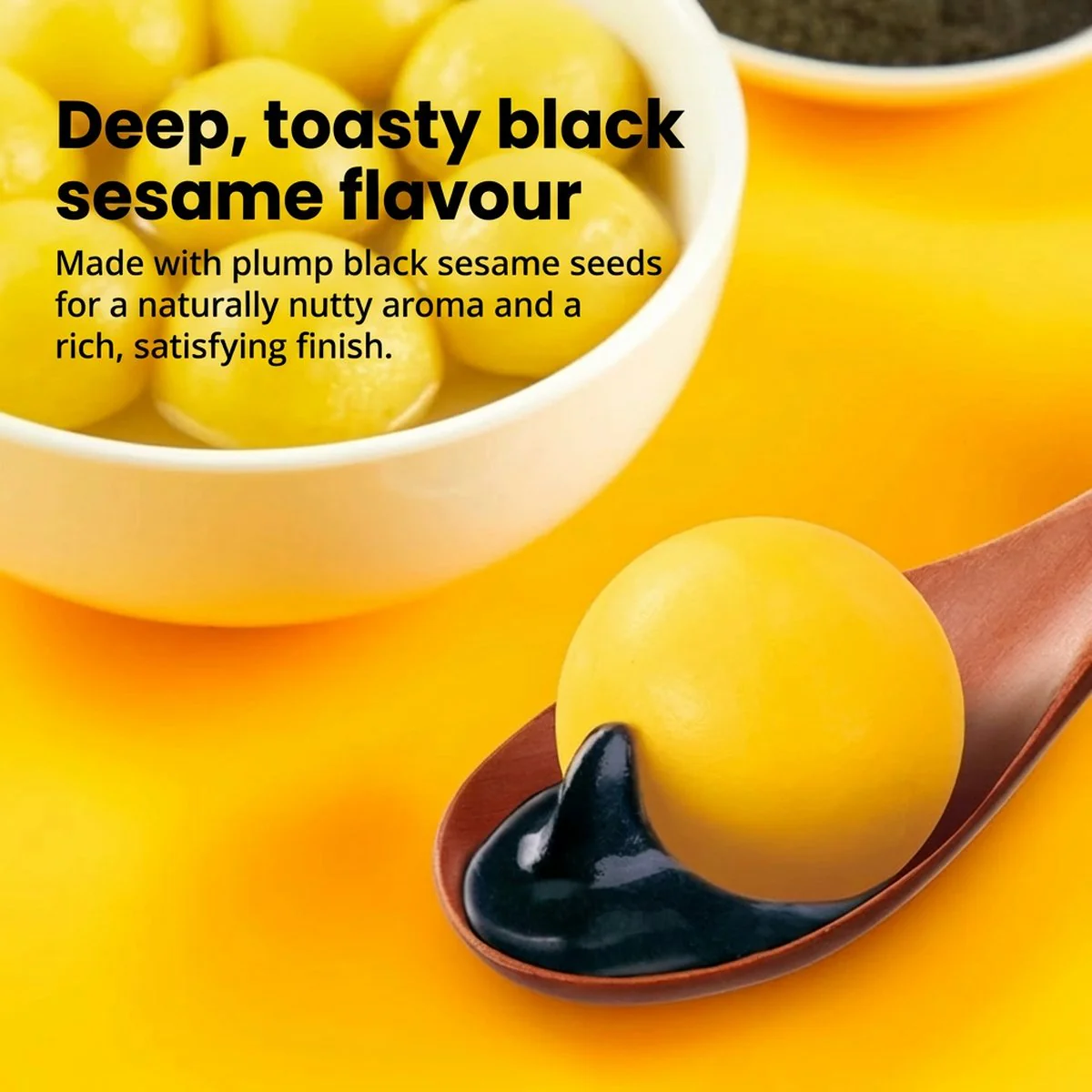 Synear Frozen Golden Millet Black Sesame Tangyuan (No Added Cane Sugar) 400g - Image 4
