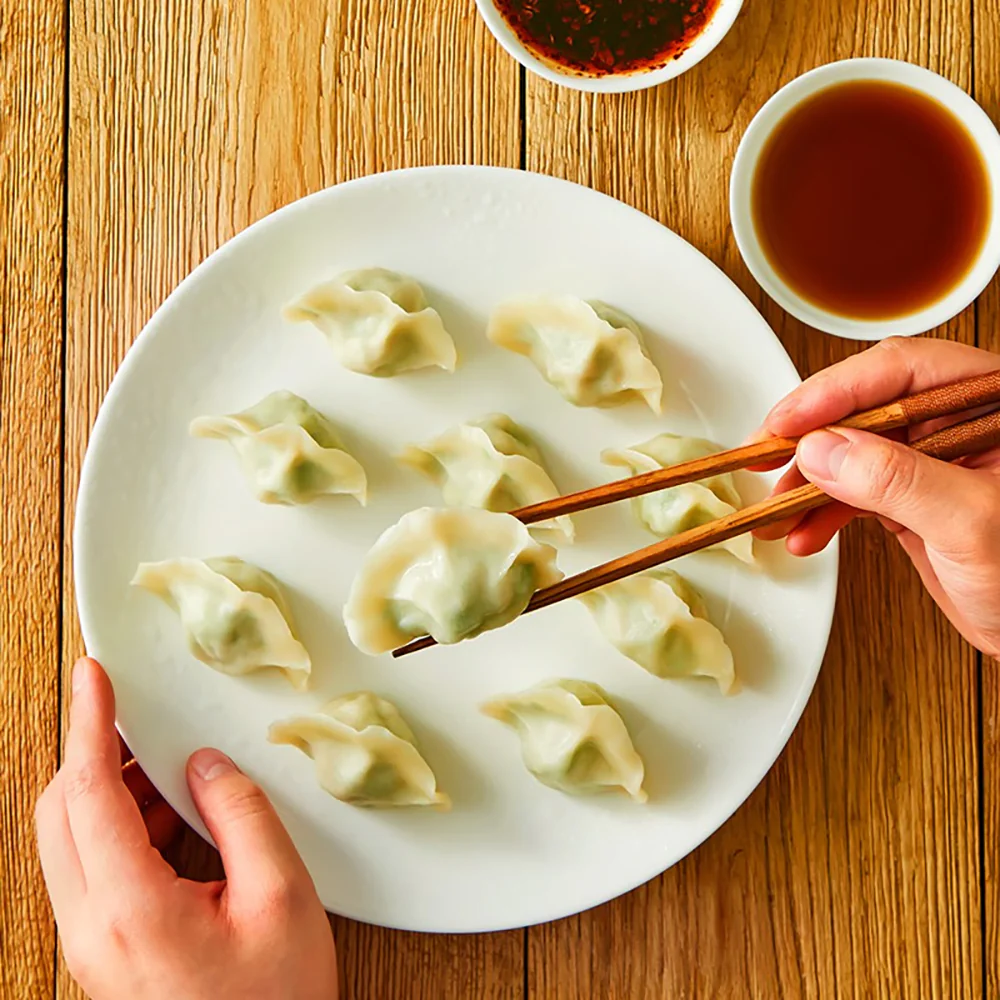 Synear Pork & Leek Dumplings - 500g - Image 4