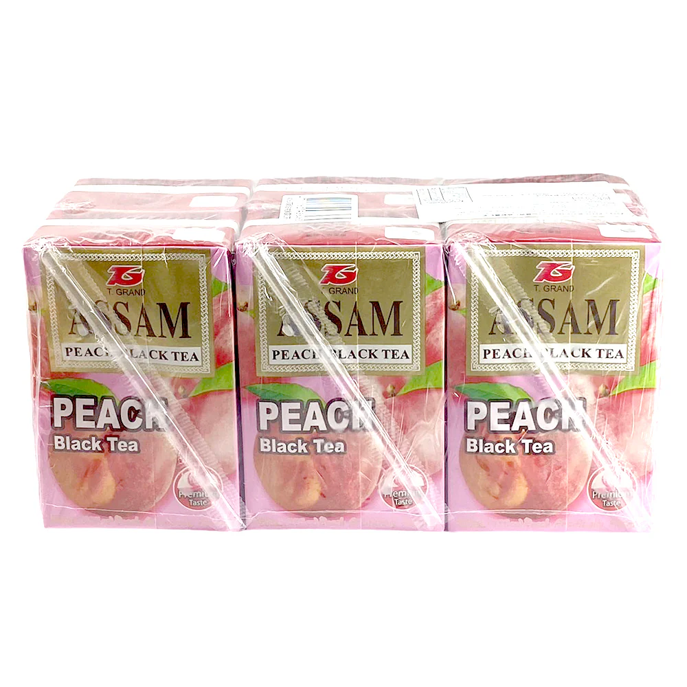 T. Grand Assam Peach Black Tea - 6 Pack (400ml each)