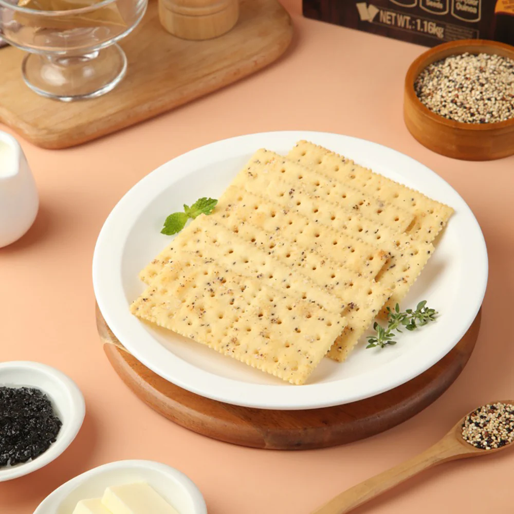 Tafe Black Truffle Ham Soda Biscuits with Quinoa Chia Seed Flavor - 1.16kg - Image 4