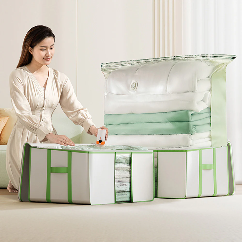 Taili Oxford Cloth Vacuum Storage Box 25*42*40cm