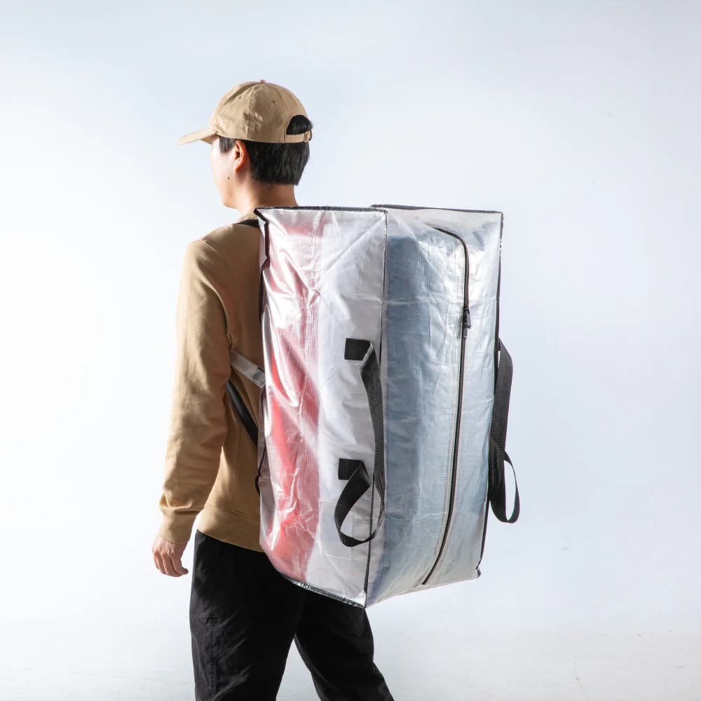 TAILI Transparent Moving Bags with Center Zipper – 73×33×38 cm, Pack of 3 - Image 5