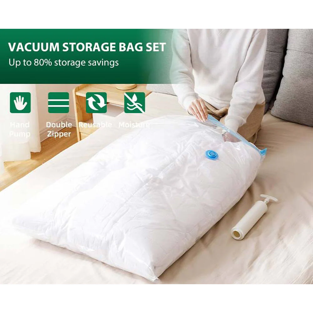 Taili Vacuum Storage Bag Set with Hand Pump - 12 Pack - Image 2