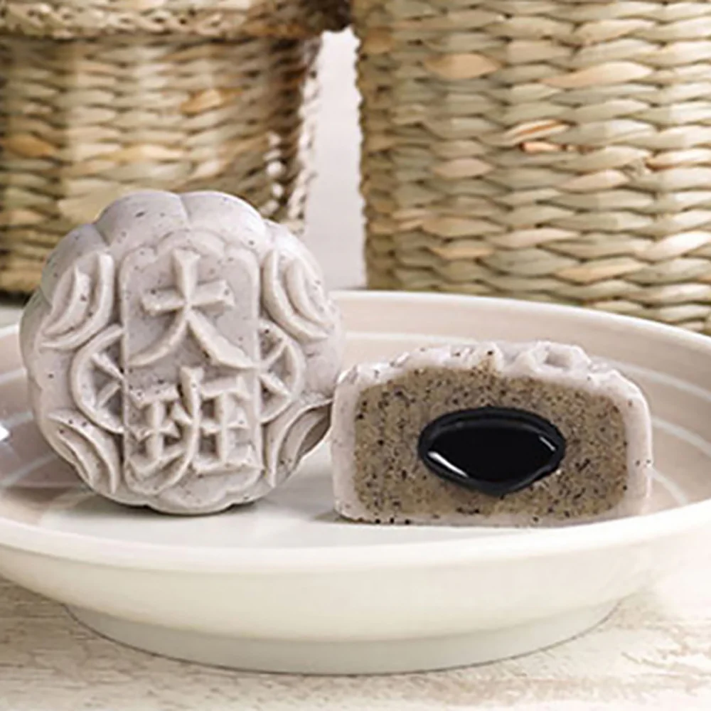 Taipan Frozen Mini Snowy Mooncakes with Custard and Sesame Bean Paste - 2 Pieces, 110g - Image 2