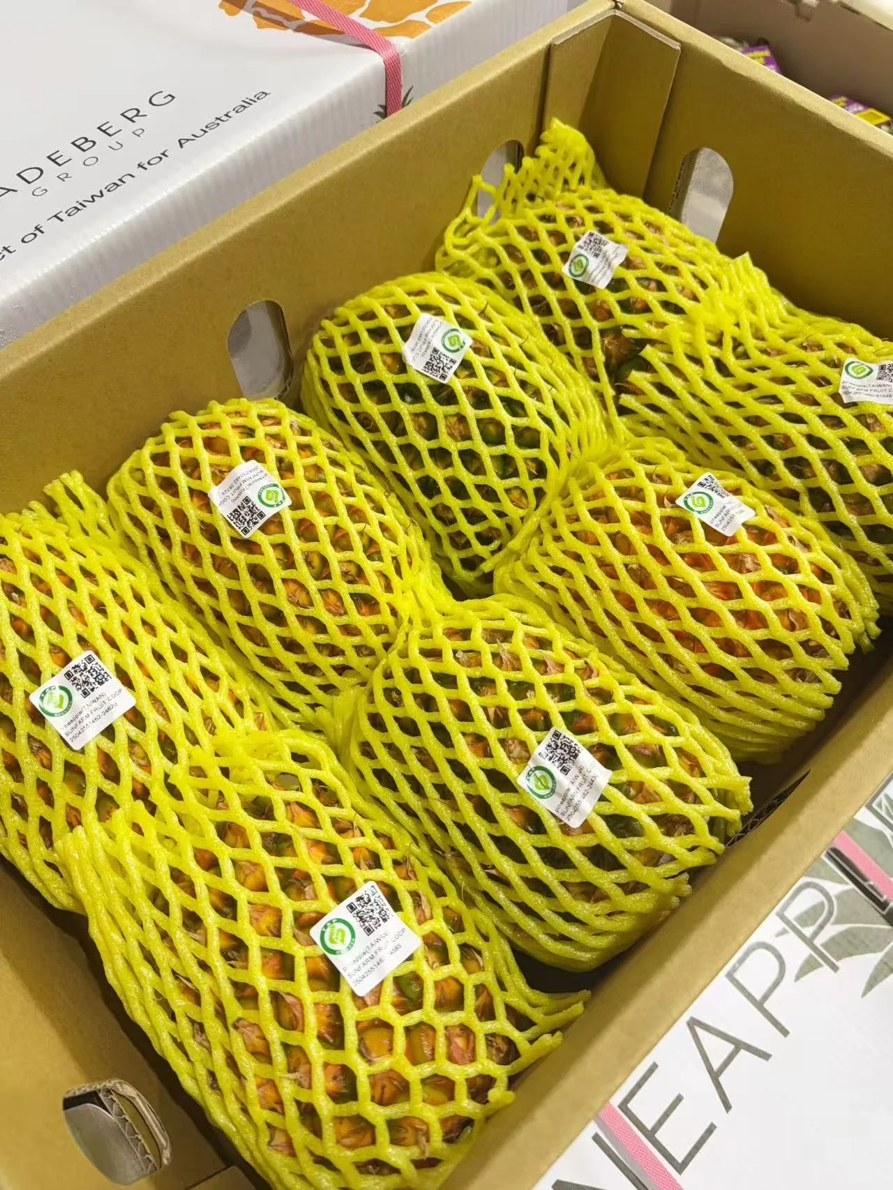 Taiwan Golden Diamond Pineapples - Box of 8 - Image 2