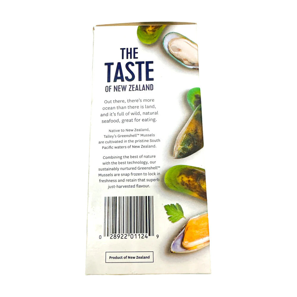 Talley's NZ Half Greenshell Mussels 907g - Image 3