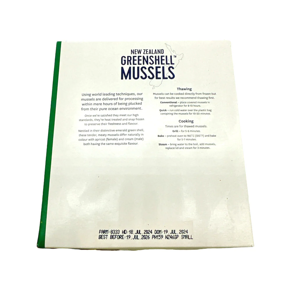 Talley's NZ Half Greenshell Mussels 907g - Image 4
