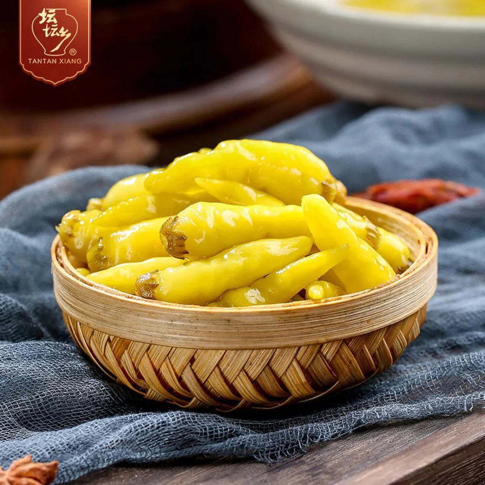 Tan Tan Xiang Pickled Xiaomijiao Chillies 210g - Image 2