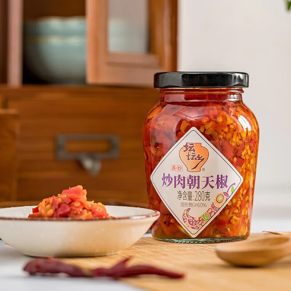 Tantanxiang Stir-Fried Pork with Chaotian Chili - 280g - Image 2