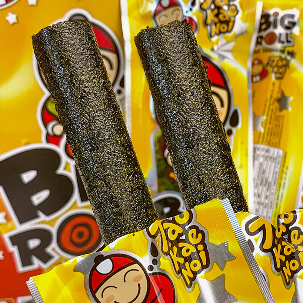 Tao Kae Noi Big Roll Grilled Seaweed Roll - Cheddar Cheese Flavor, 27g - Image 4