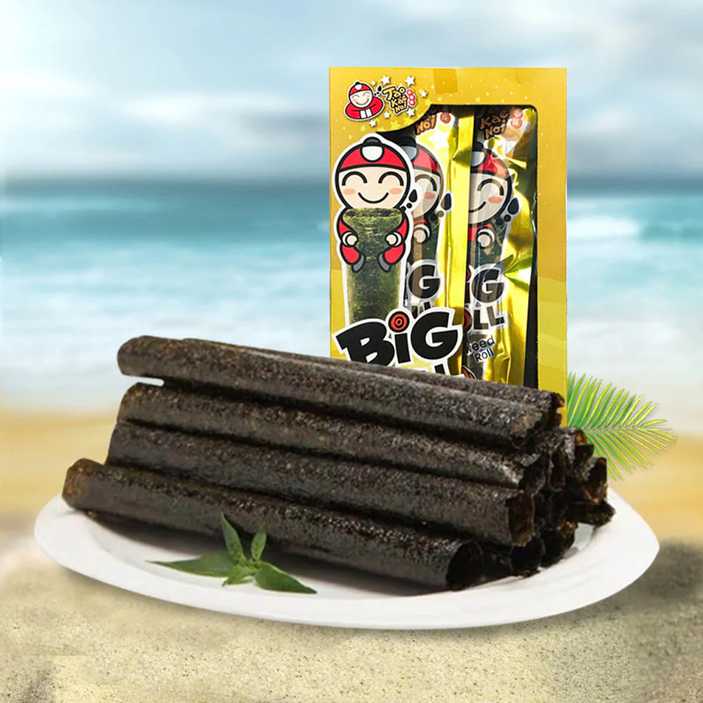 Tao Kae Noi Big Roll Grilled Seaweed – Spicy Grilled Squid Flavour 27g - Image 3