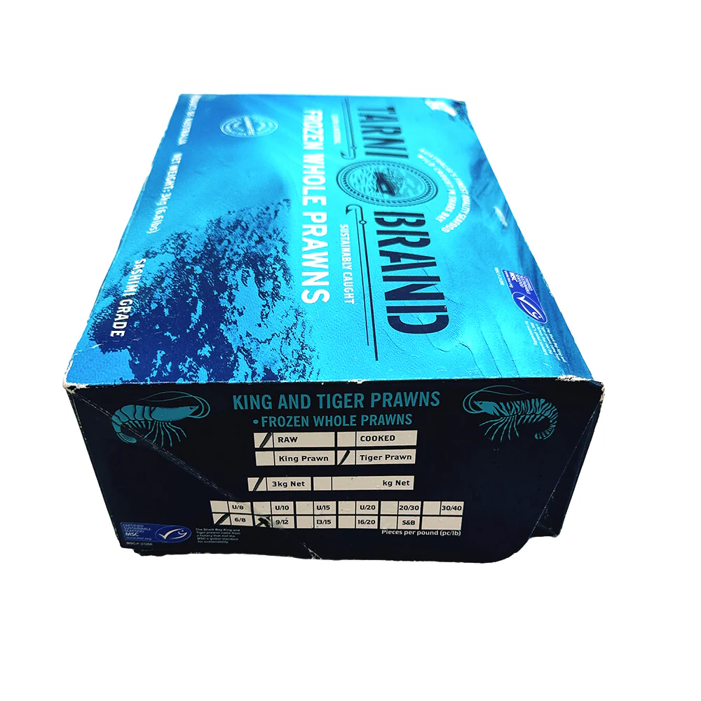 Tarni Brand Raw Brown Tiger Prawns U6/8 - 3kg - Image 6