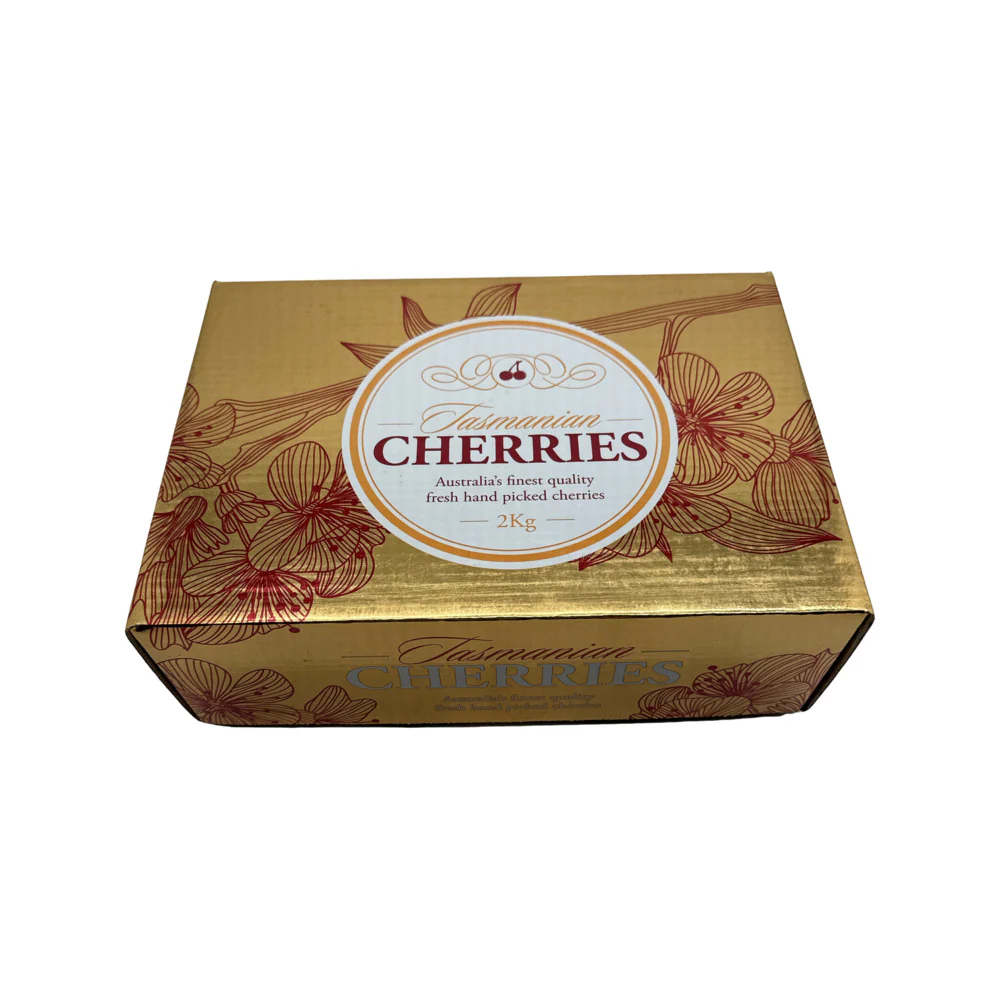 Tasmanian Dark Cherries 34mm+ Gift Box - 2kg - Image 4