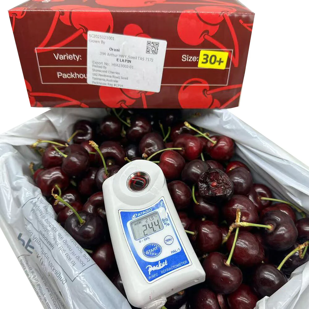 Tasmanian Lapin Cherries 30mm+ Gift Box 2kg - Image 2