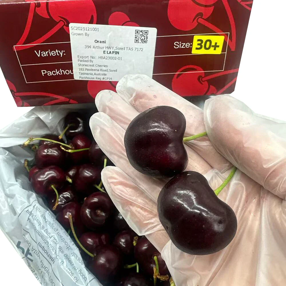 Tasmanian Lapin Cherries 30mm+ Gift Box 2kg - Image 3