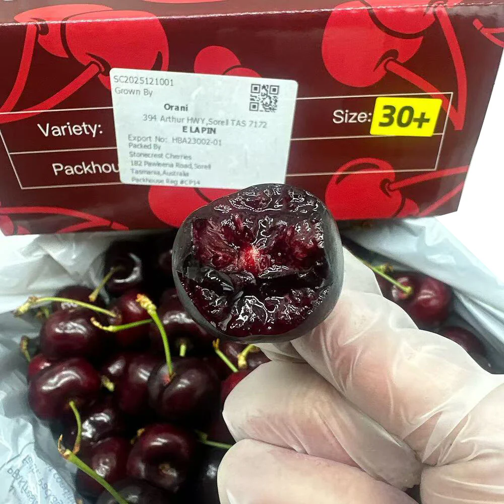 Tasmanian Lapin Cherries 30mm+ Gift Box 2kg - Image 4
