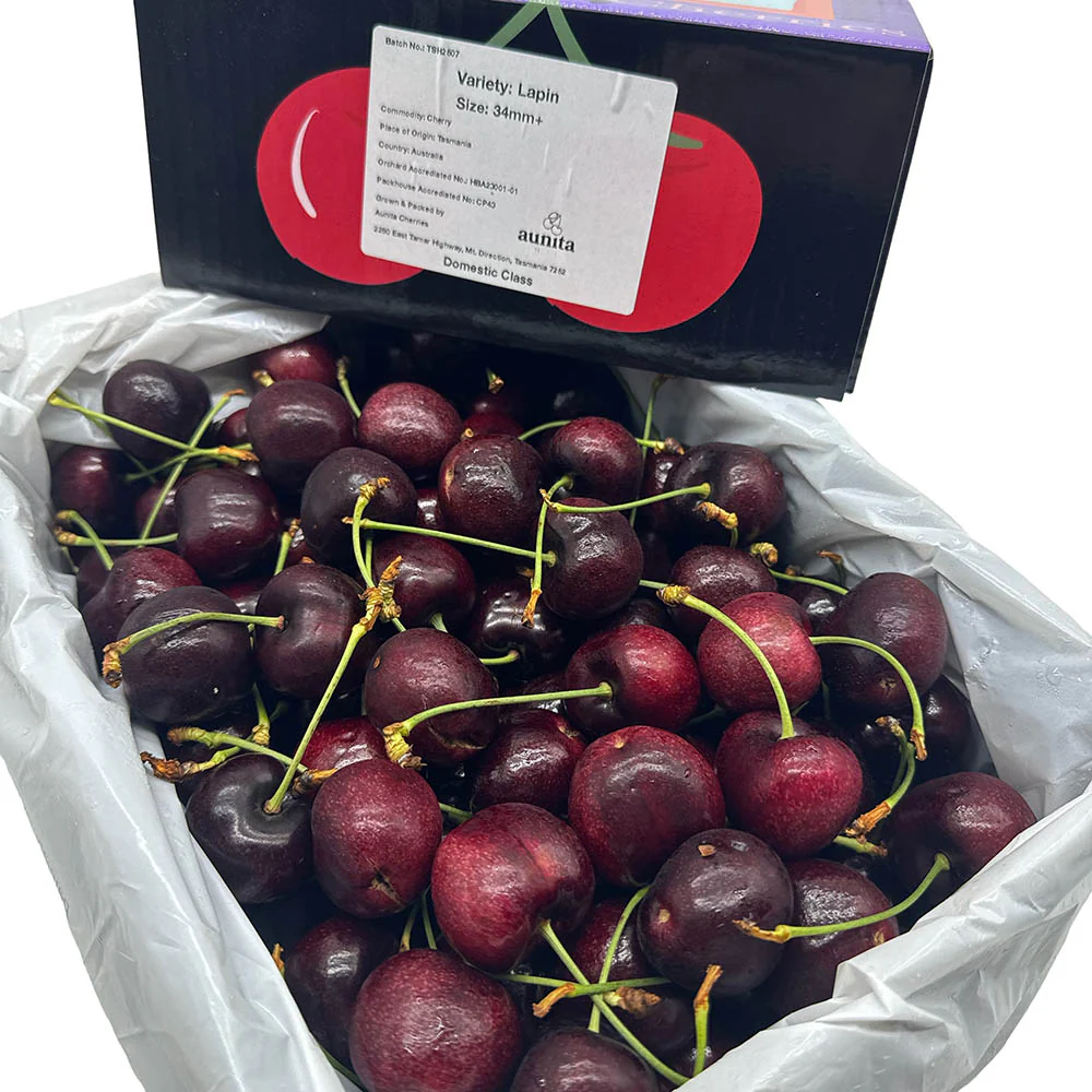 Tasmanian Lapin Cherries 34mm+ Gift Box 2kg - Image 3