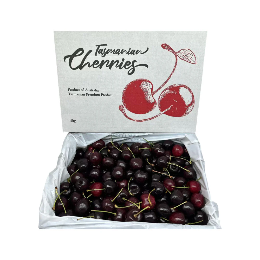 Tasmanian Lapin Cherries Gift Box 28–30mm – 2kg