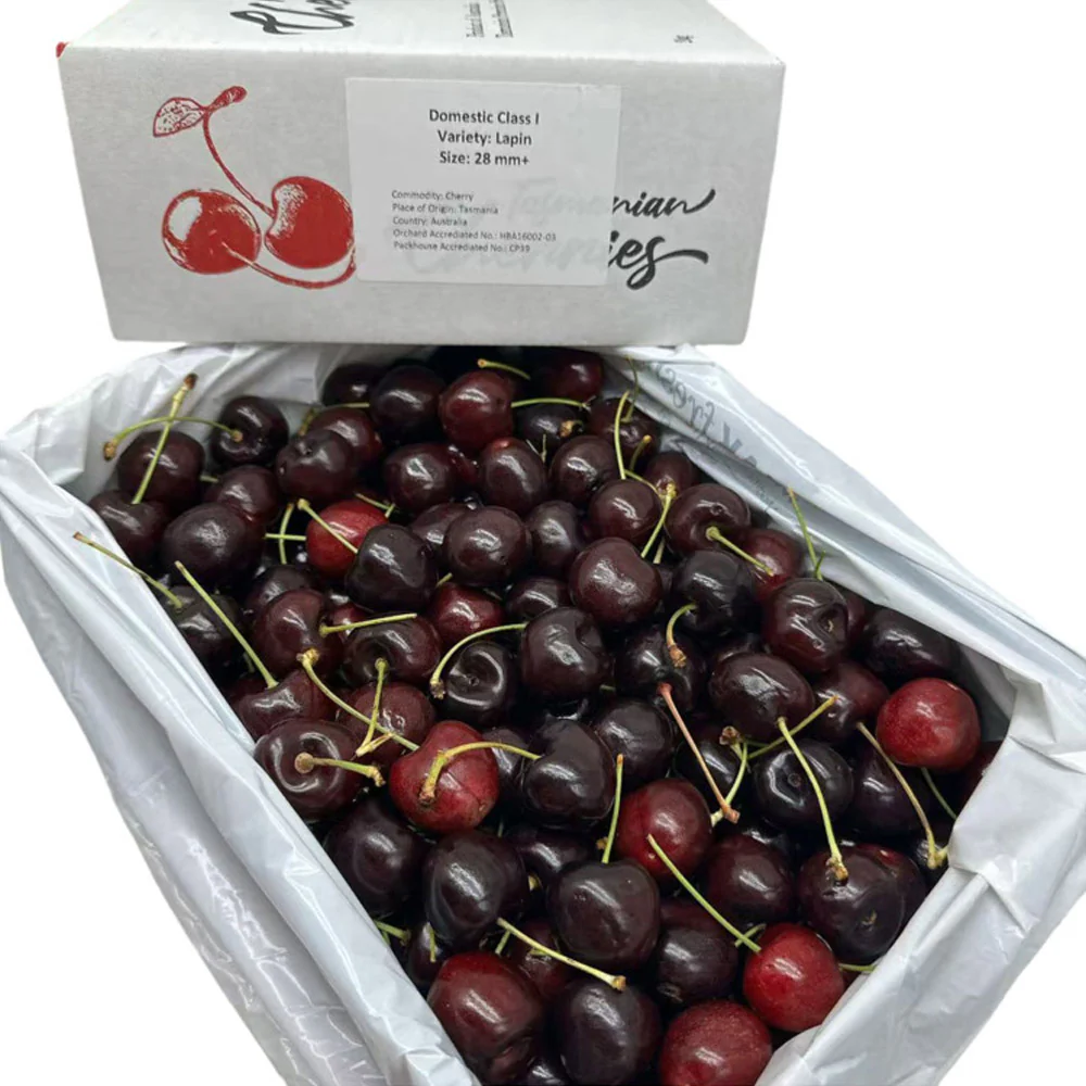 Tasmanian Lapin Cherries Gift Box 28–30mm – 2kg - Image 5