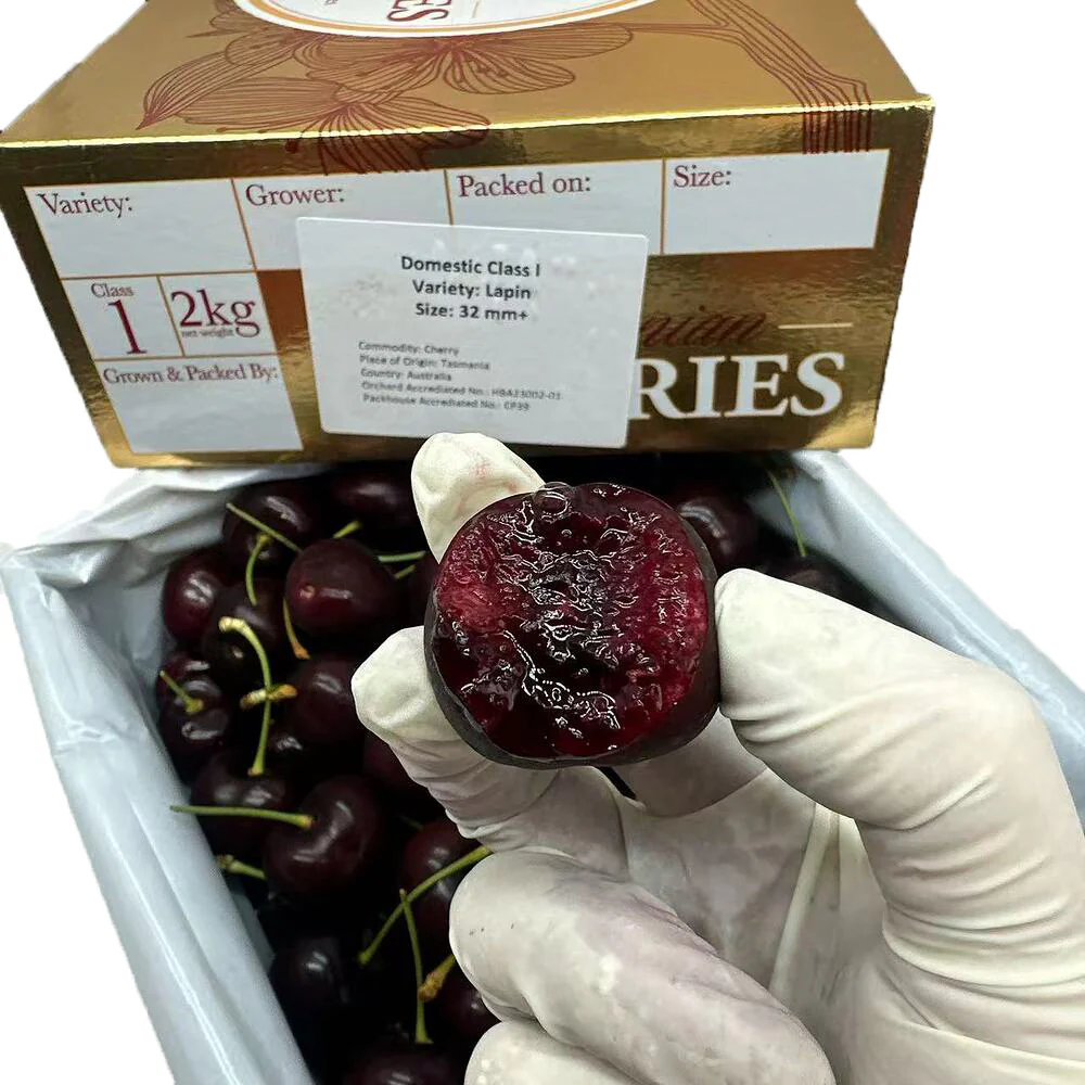 Tasmanian Lapin Cherries Gift Box 2kg – 32–34mm - Image 4
