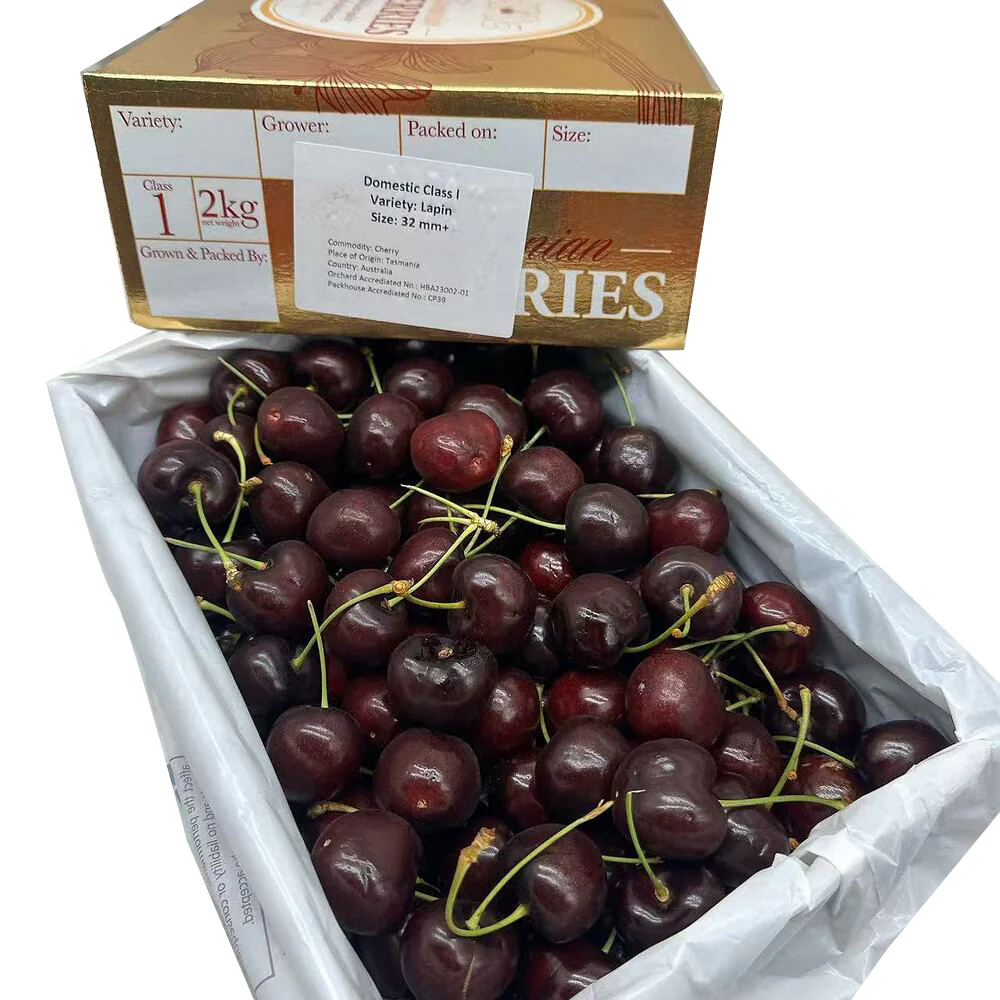 Tasmanian Lapin Cherries Gift Box 2kg – 32–34mm - Image 5