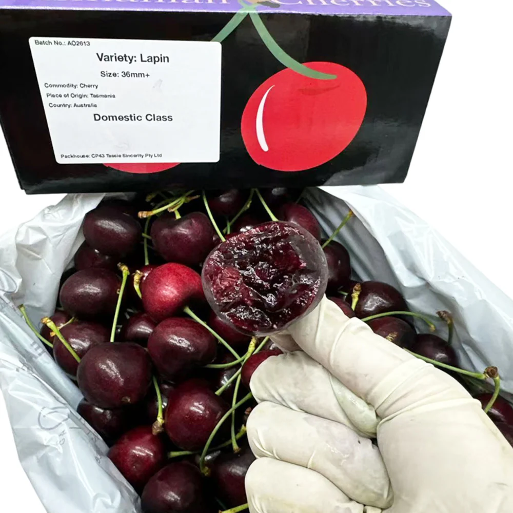 Tasmanian Lapin Cherries Gift Box 36–38mm – 2kg - Farm Direct from Tasmania - Image 3