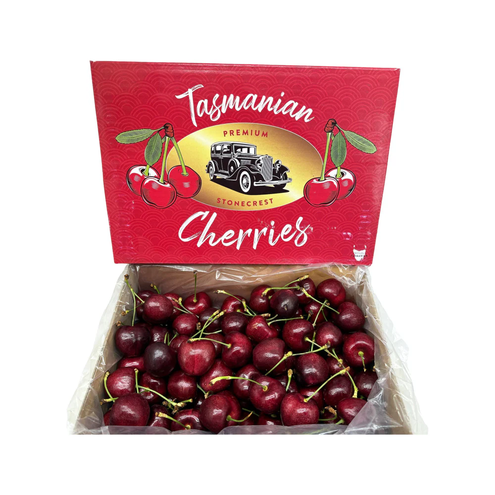 Tasmanian Tamara Cherries Gift Box 2kg (Size 34mm+) - Image 5