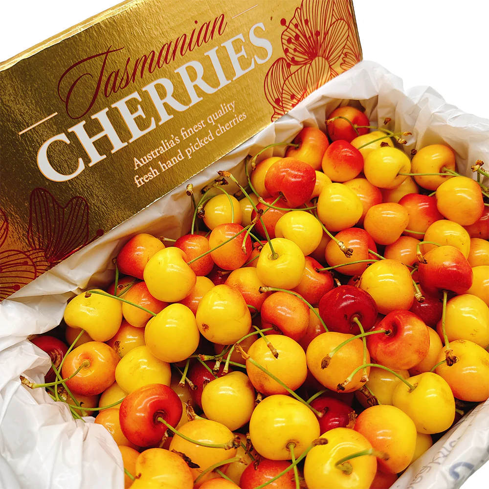 Tasmanian White Cherries Gift Box - 2kg - Image 3