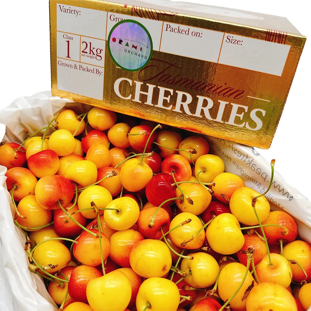 Tasmanian White Cherries Gift Box - 2kg - Image 4