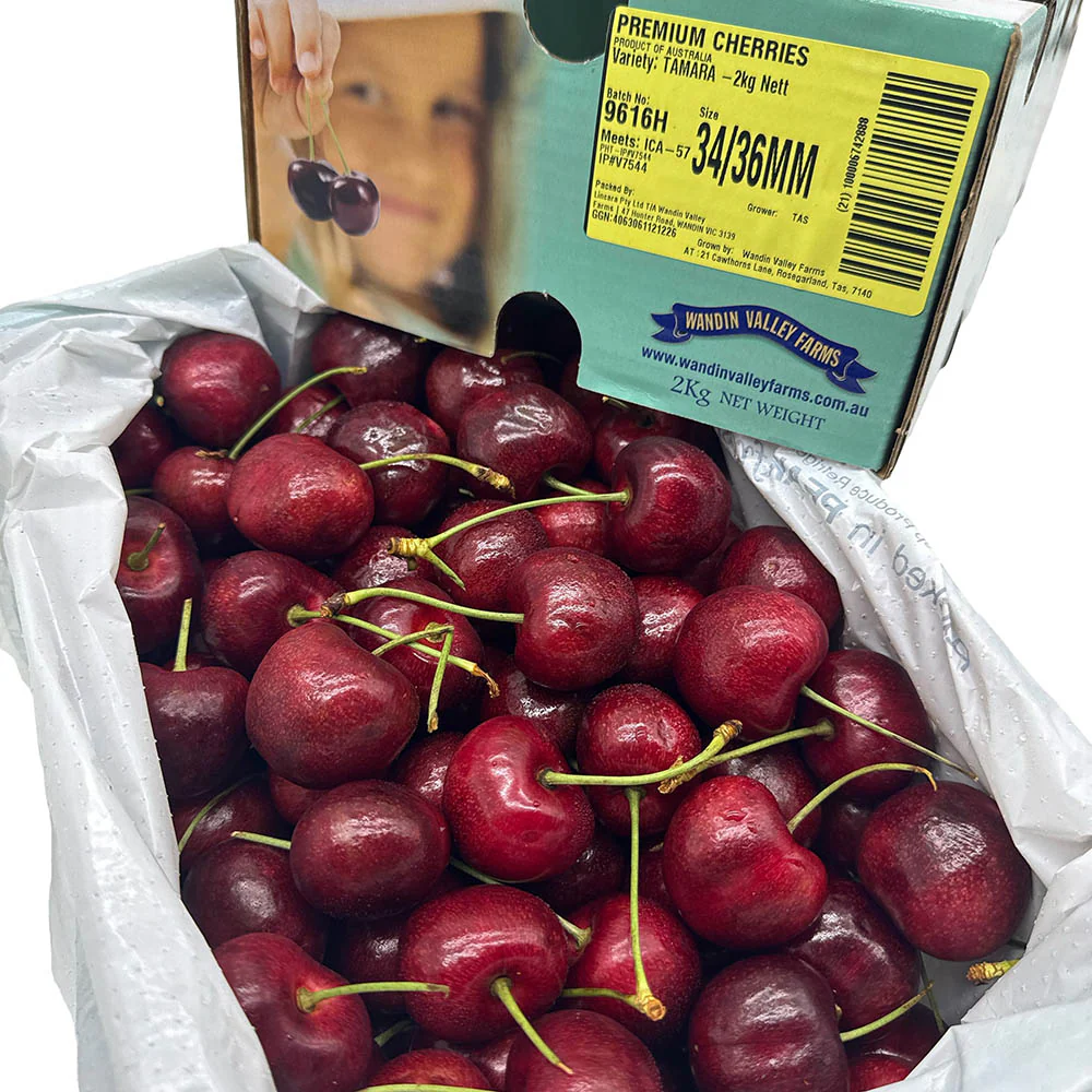 Tasmanian WVF Tamara Cherries 34-36mm Gift Box 2kg - Image 3