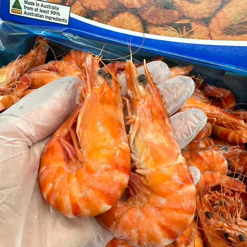 Tassal Cooked Australian Tiger Prawns (Frozen), XL 10/15 - 3kg Box - Image 2