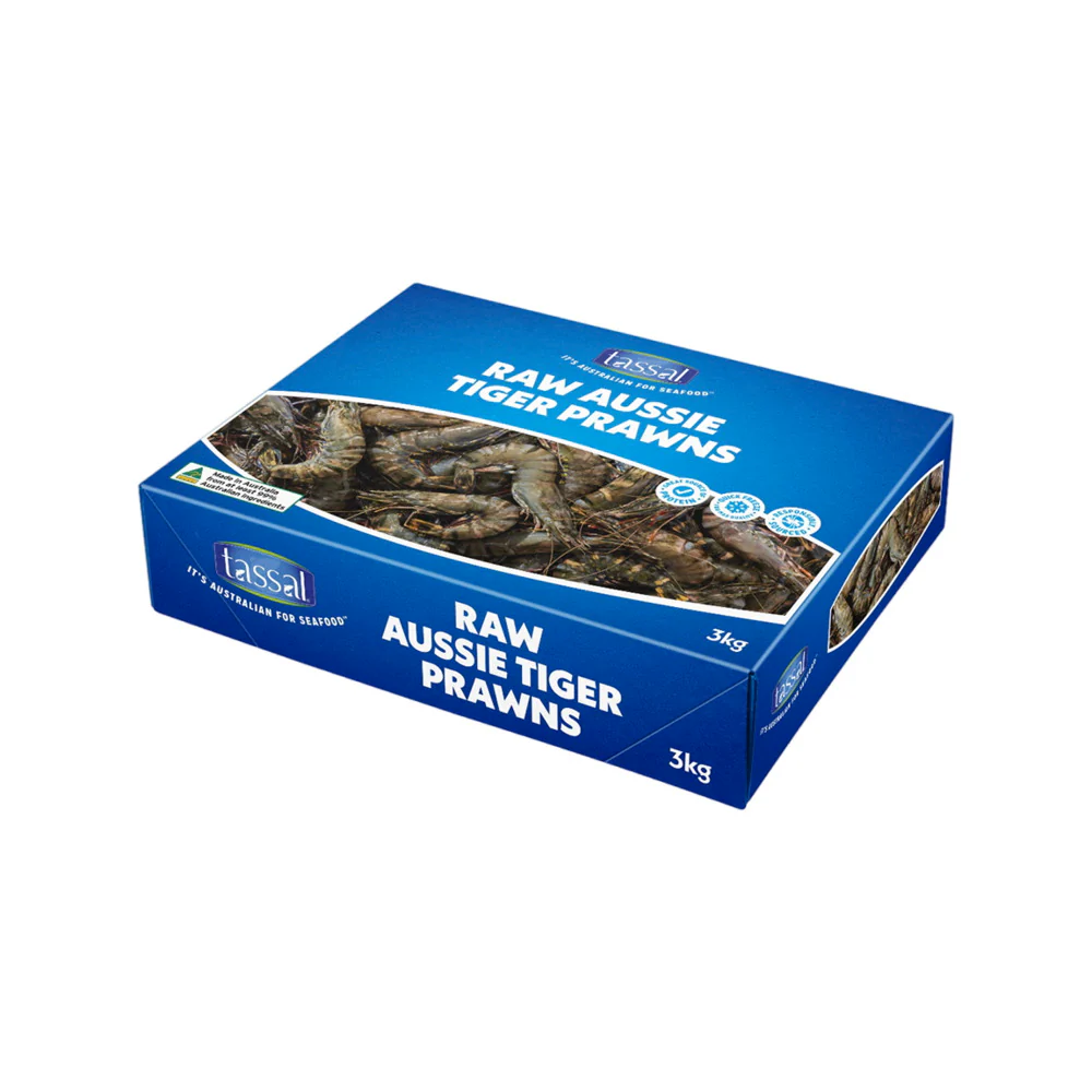 Tassal Raw Tiger Prawns 16/20 3kg – Fast Sydney Delivery