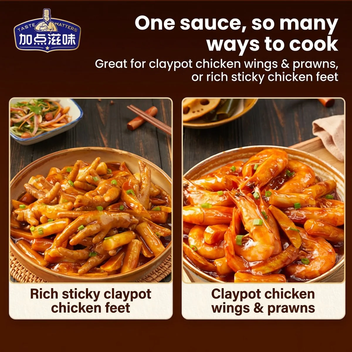 Taste Matters Braised Meat & Crab Pot Seasoning Sauce 120g - Image 2
