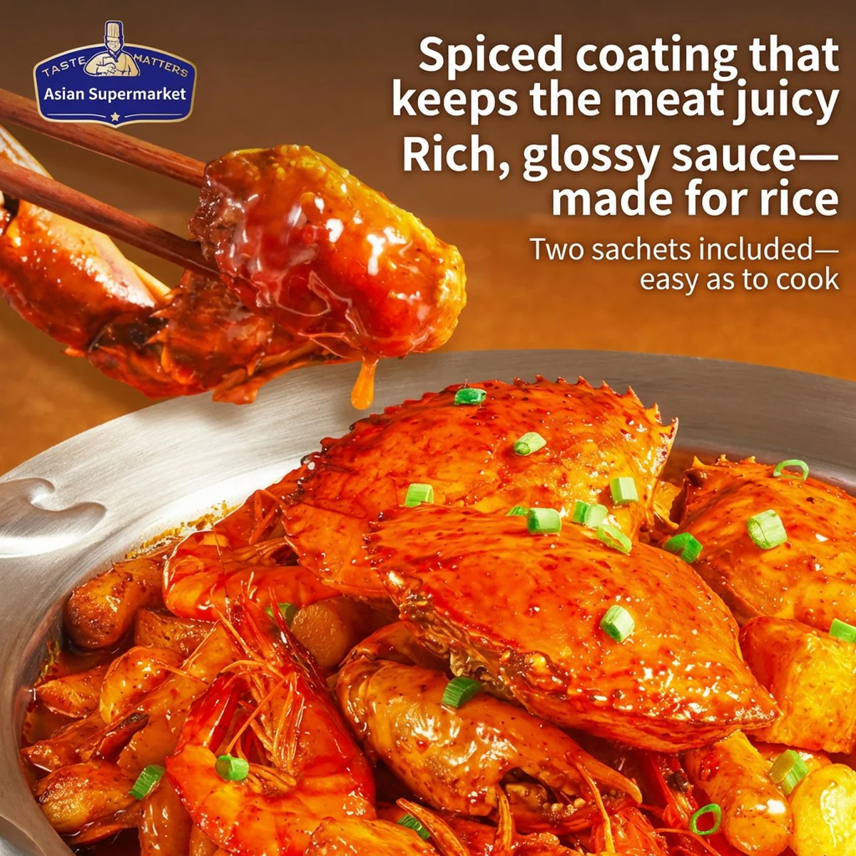 Taste Matters Braised Meat & Crab Pot Seasoning Sauce 120g - Image 3
