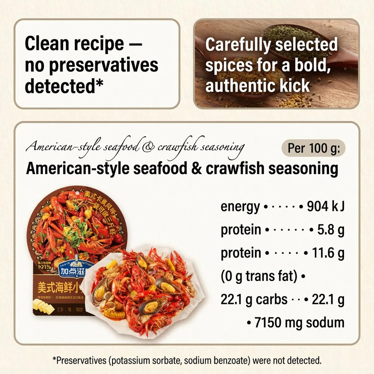 Taste Matters Cajun Seafood Boil Sauce (Crawfish) 180g - Image 5