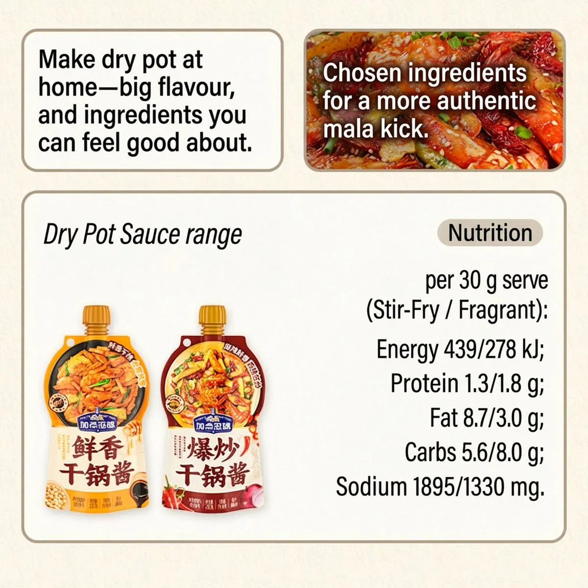 Taste Matters Sichuan-Style Dry Pot Sauce 210g - Mala Stir-Fry Base - Image 5