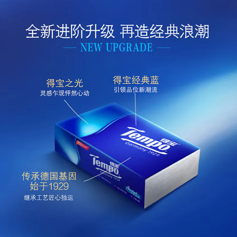 Tempo Neutral Unscented Facial Tissues – 90 Sheets × 4 Packs × 3 Bags (Total 12 Soft Packs) - Image 4