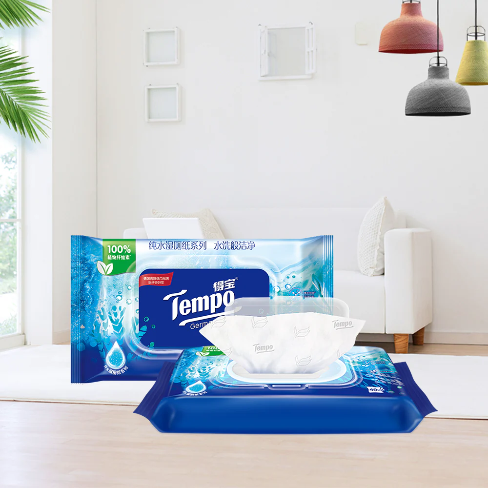 Tempo Pure Water Wet Toilet Paper, 40 Sheets - Image 3