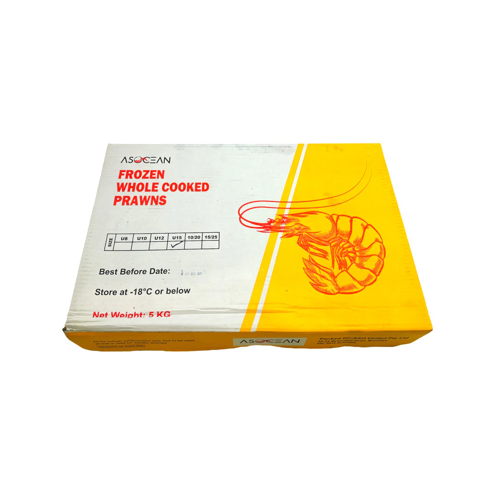 Thai Frozen Cooked Sweet Shrimp U15 - 500g - Image 3