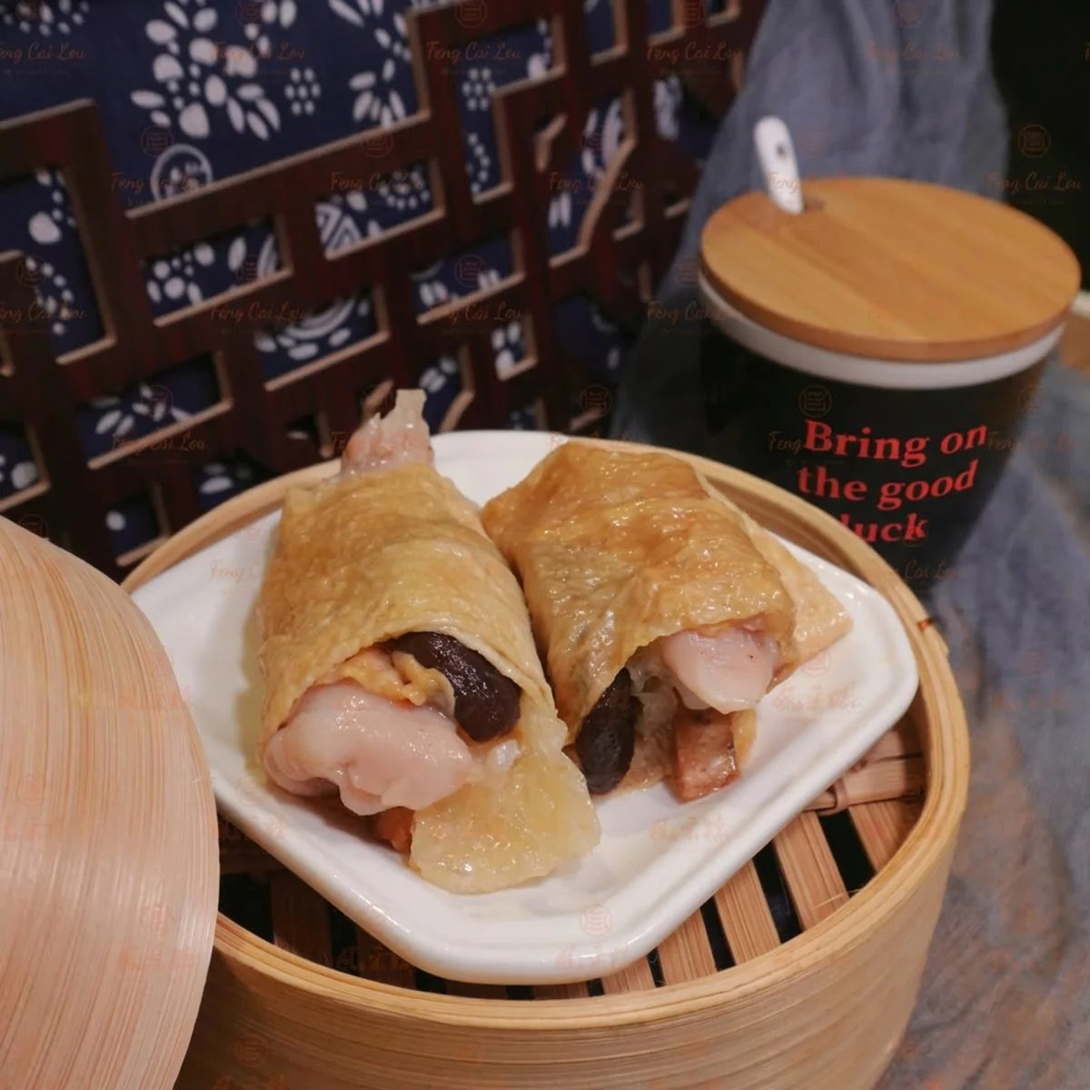 The Fung Choi Frozen Four-Treasure Chicken Bean Curd Skin Rolls (Yuba Dim Sum) – 3 Pieces - Image 2