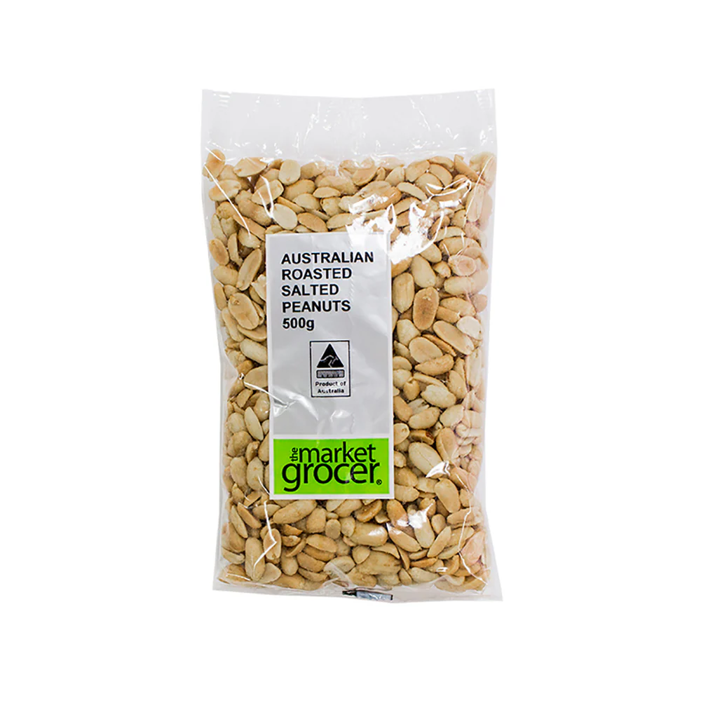 The Market Grocer Roasted Salted Peanuts 500g