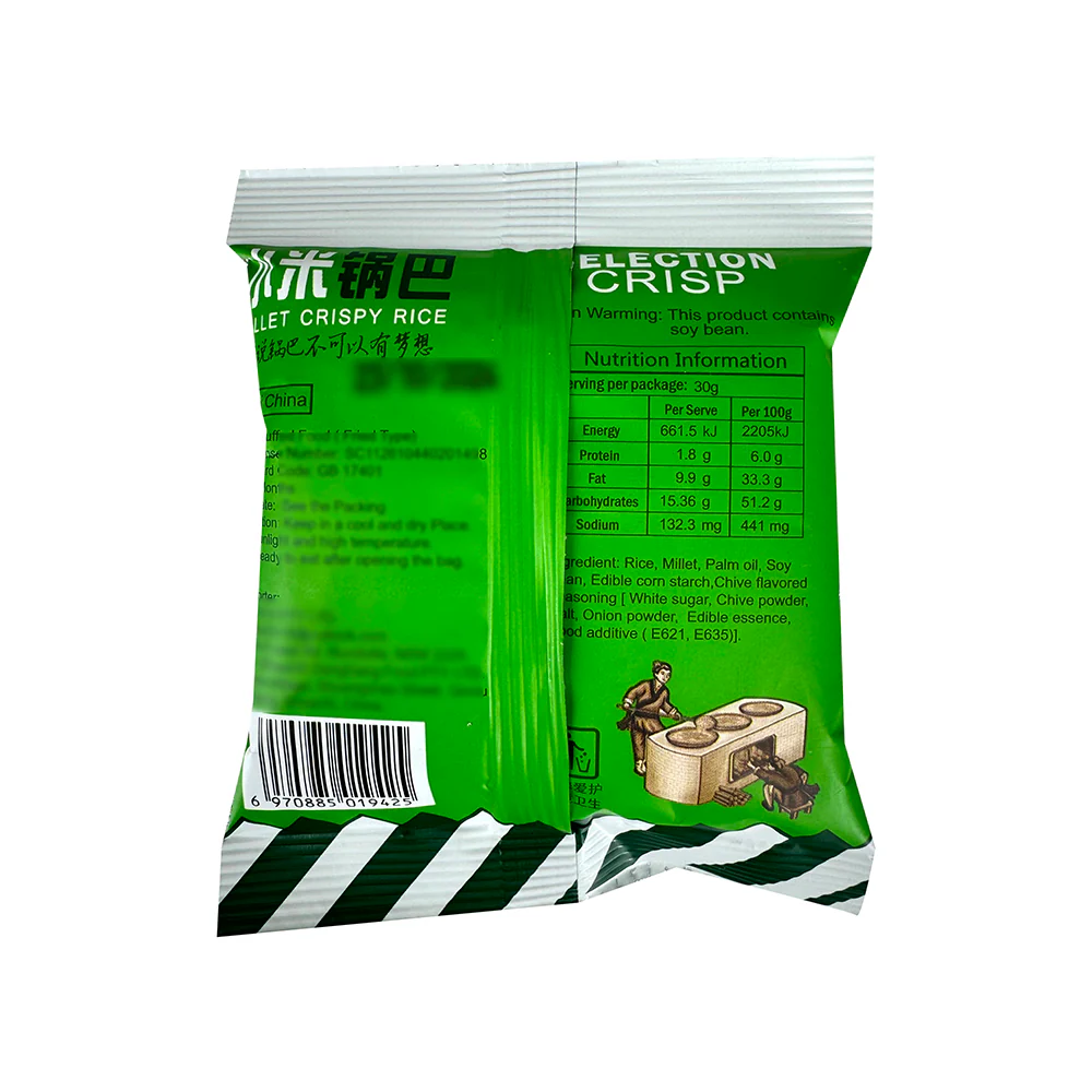 The One Millet Crispy Rice - Chive Flavor, 30g - Image 2