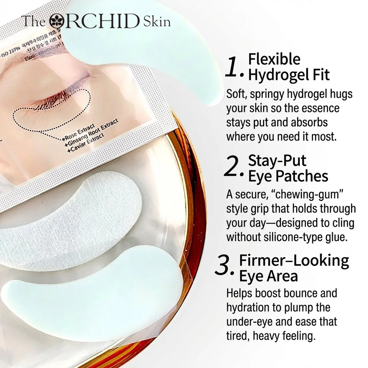 The Orchid Skin Elastic Under Youth Eye Patch - 10 Pieces - Image 4