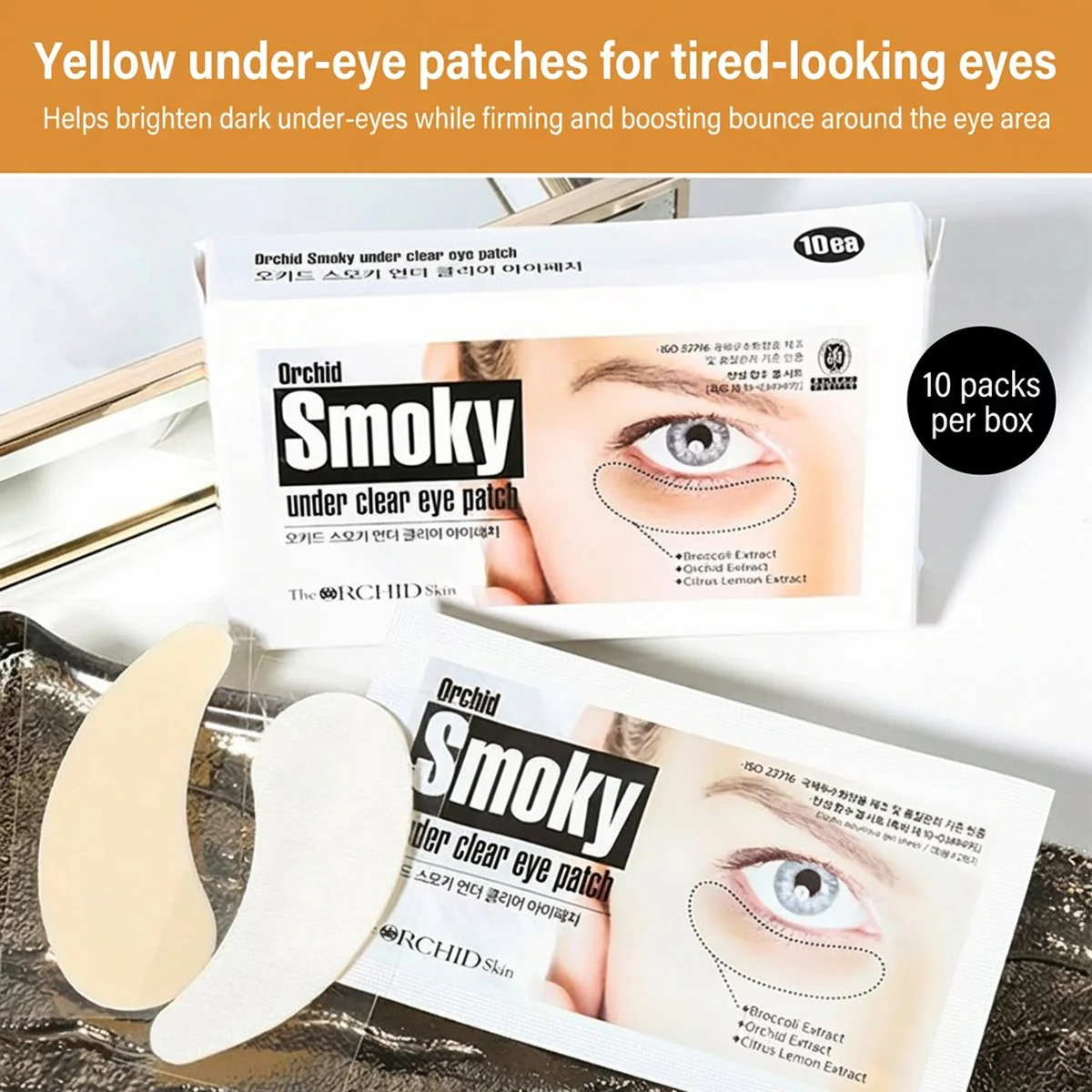 The Orchid Skin Smoky Under Clear Eye Patch - 10 Pieces - Image 4