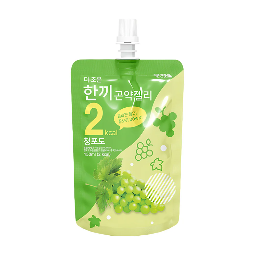 The Zoen Low-Cal Konjac Jelly Green Grape Flavour 150g