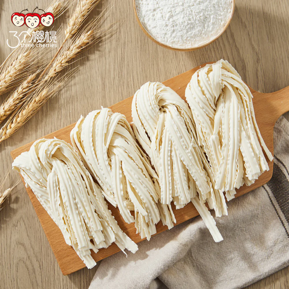 Three Cherries Knife-Shaved Noodles (Dao Xiao Mian) 500g - Image 2
